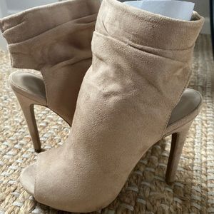 Open Toe Heel Booties